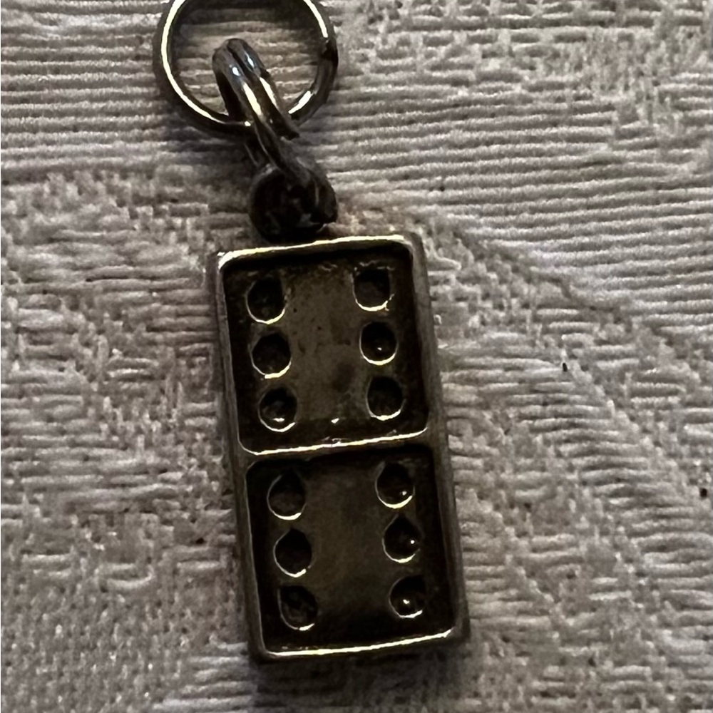 Domino Charm Sterling Silver